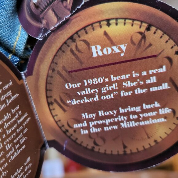 Roxy 1980's 20th Century Collectibles Bear by Pickford Brass Button Bears TM - Picture 11 of 13